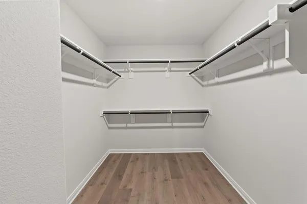 a view of a room with empty racks