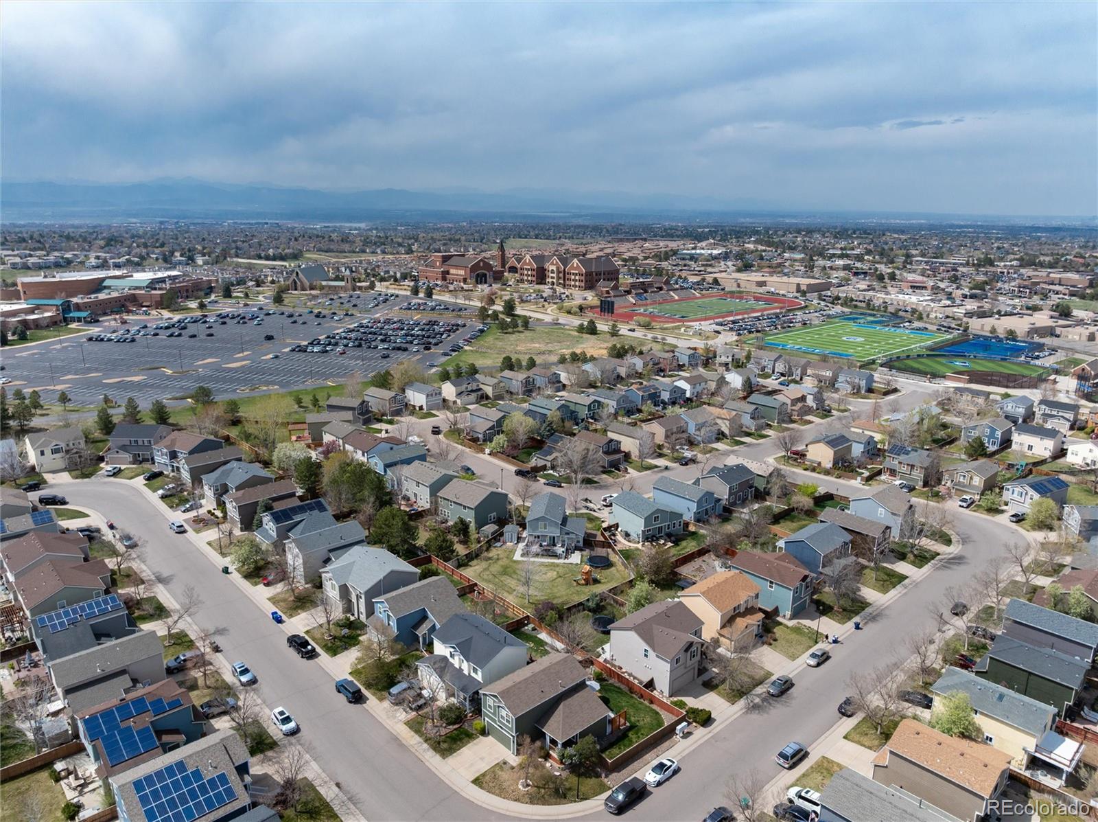9867 Aftonwood Street Highlands Ranch, CO 80126 - Photo 32 of 41 an aerial view of a city