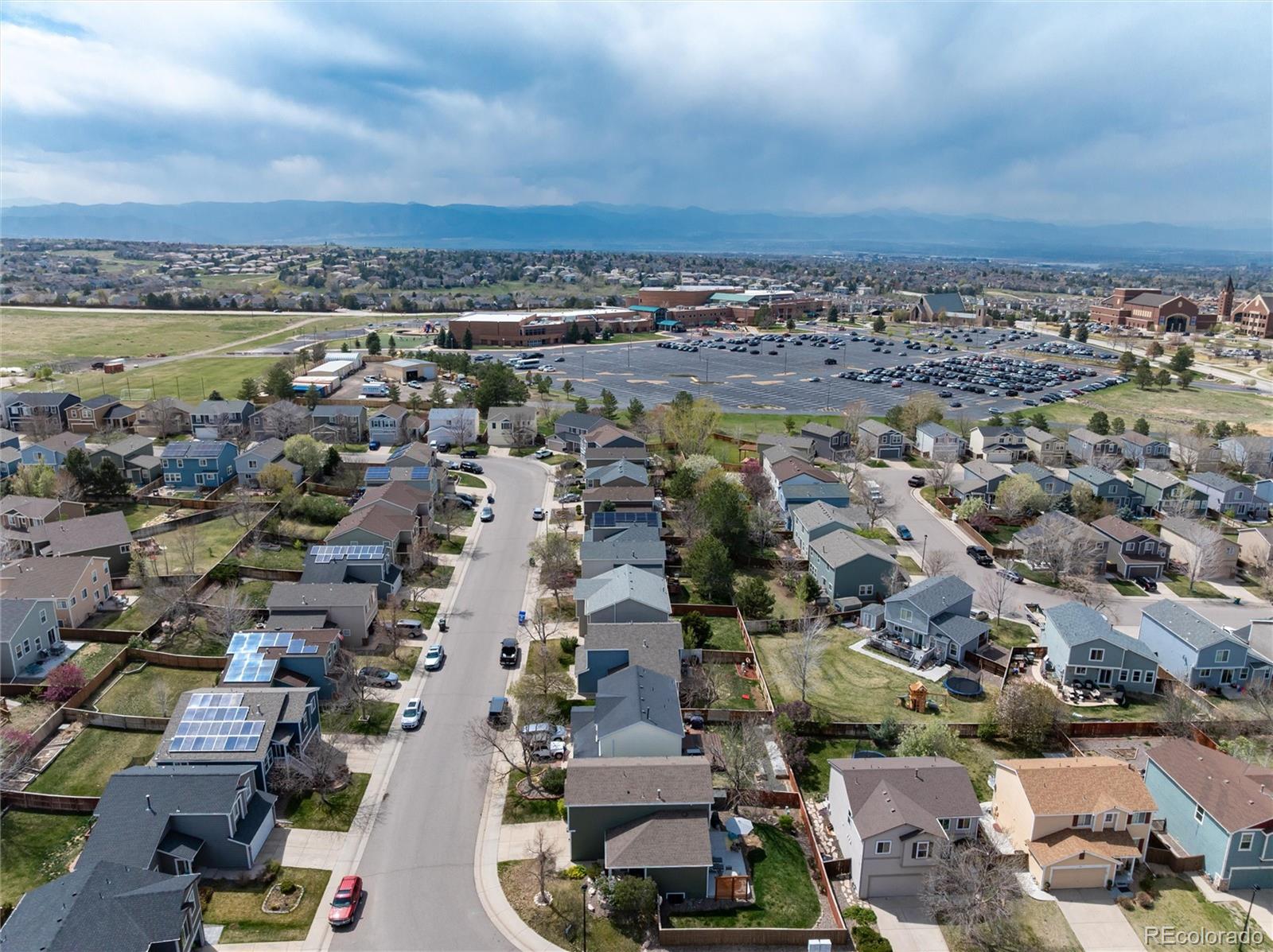 9867 Aftonwood Street Highlands Ranch, CO 80126 - Photo 37 of 41 an aerial view of a city