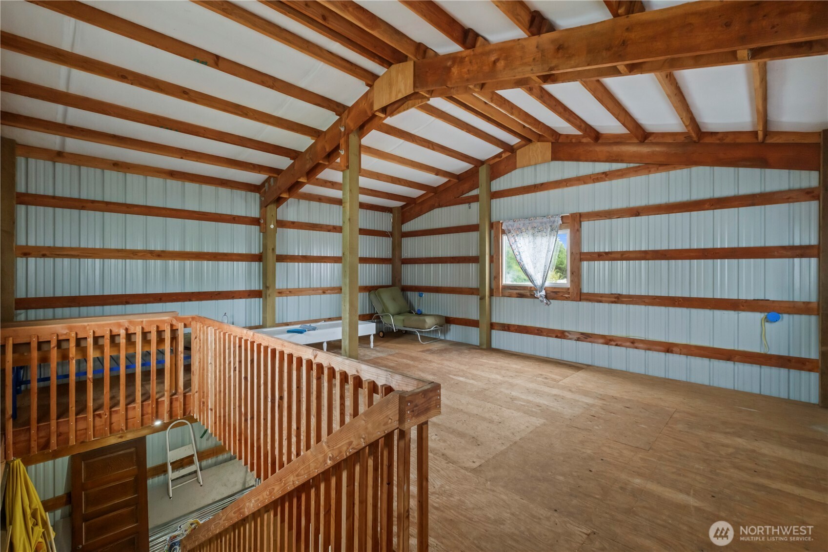 4 Memory Lane Copalis Beach, WA 98535 - Photo 22 of 29 a view of staircase with white walls and a window