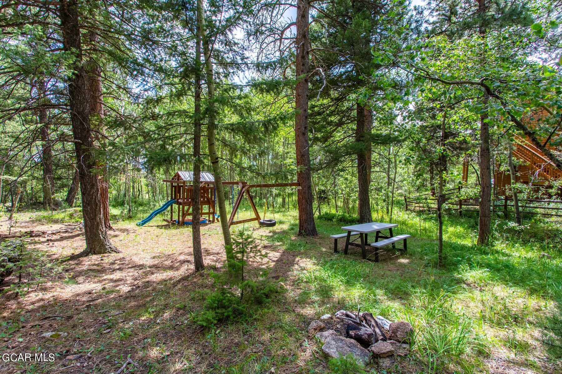 30539 Rand Road Conifer, CO 80433 - Photo 32 of 36 a view of outdoor space with deck and yard