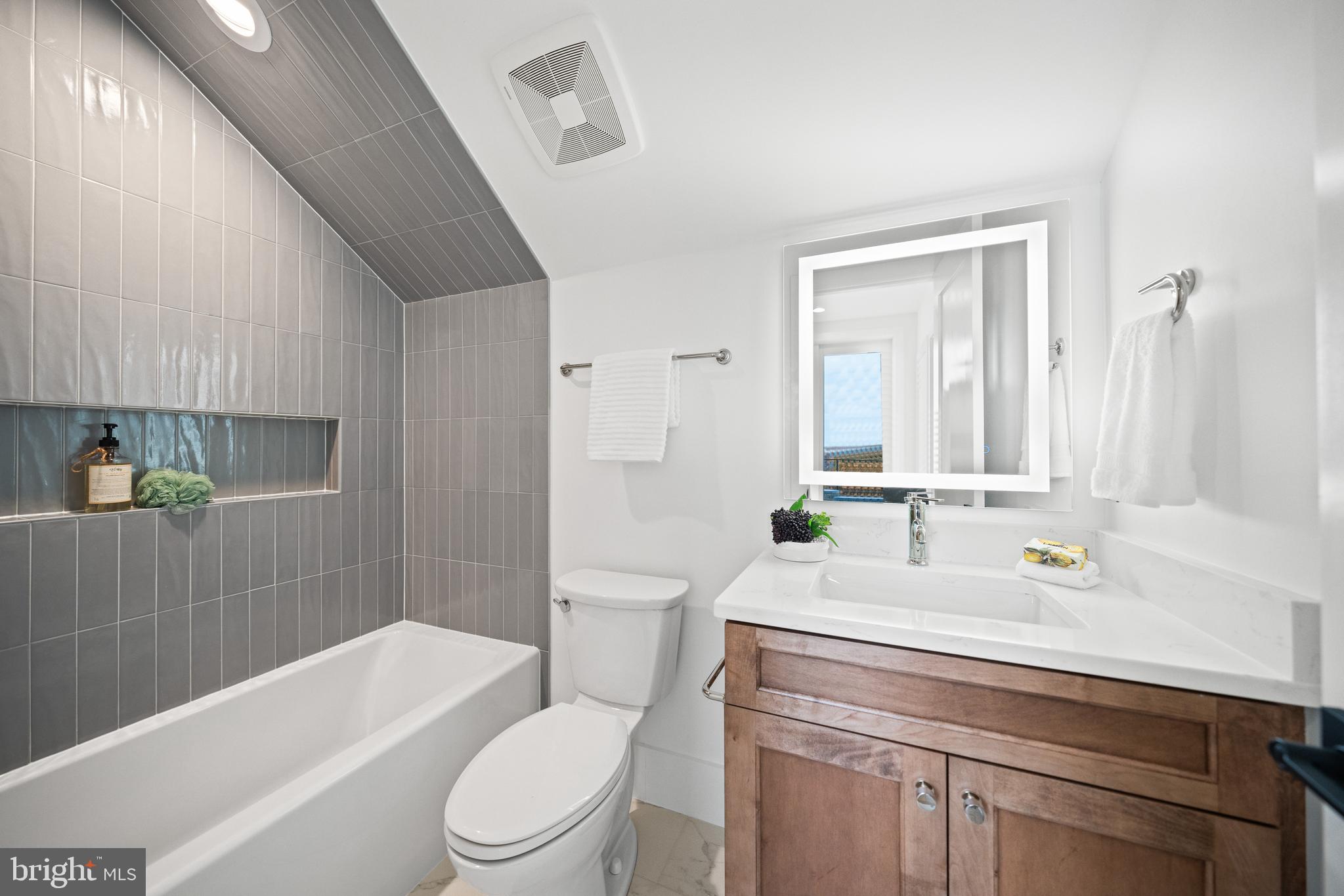 600 29th Road South Arlington, VA 22202 - Photo 34 of 62 a bathroom with a sink a toilet and shower