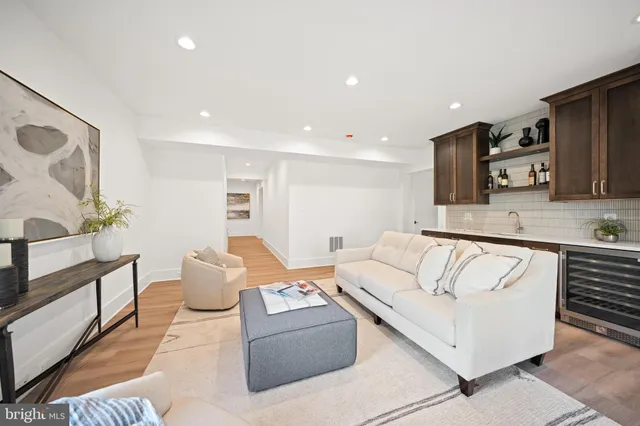 a view of a room with a floor to ceiling window