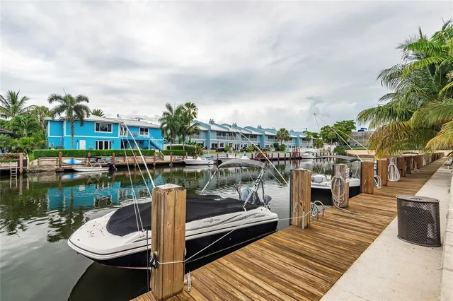 a view of a lake with sitting area