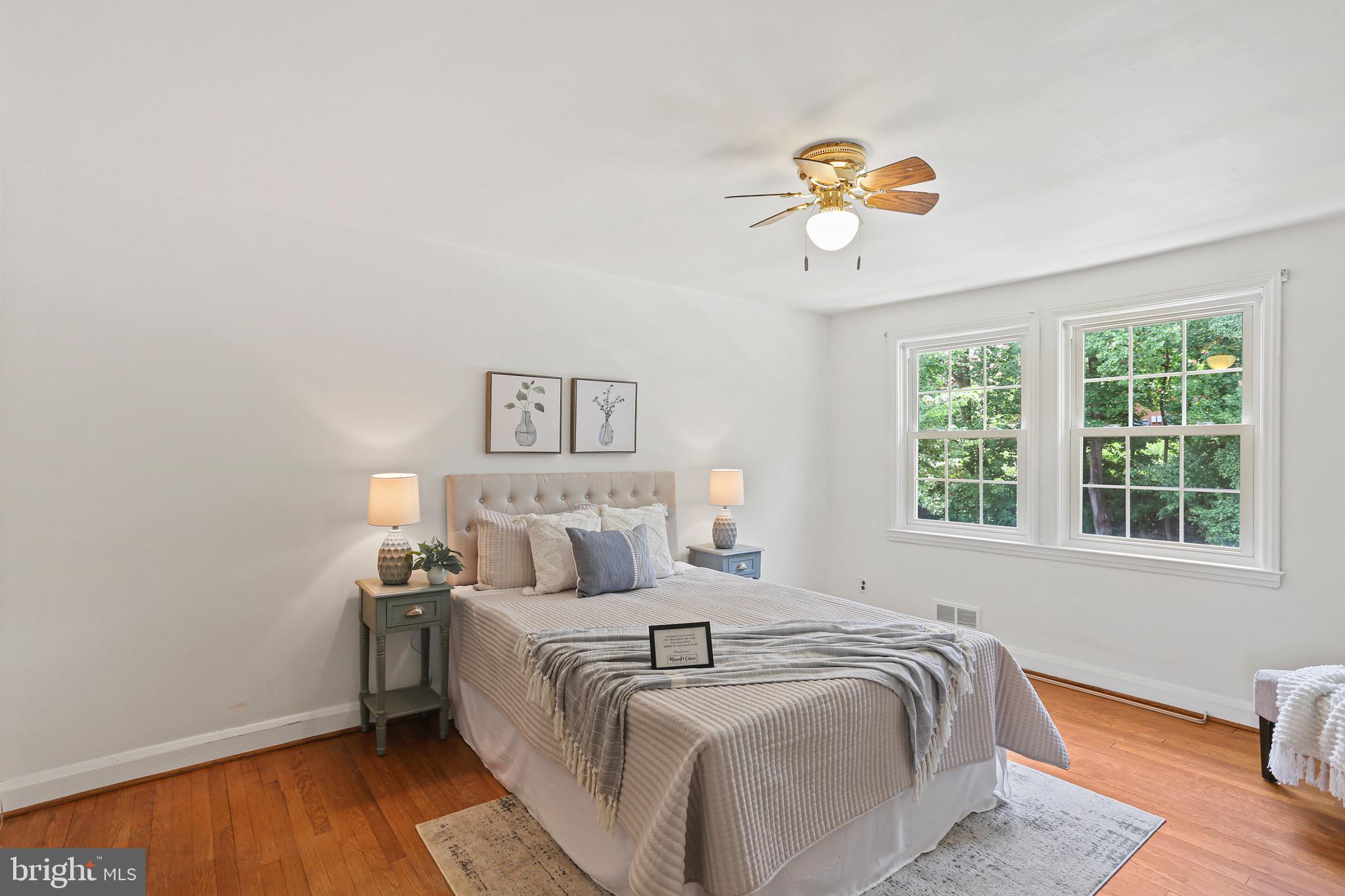 413 Whitfield Road Catonsville, MD 21228 - Photo 20 of 33 Primary bedroom also offers exposed wood floors