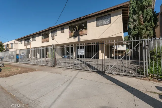 a view of a building with street view