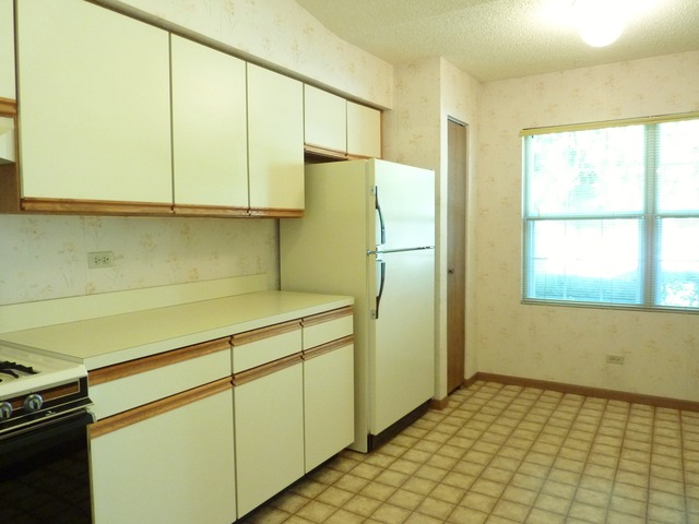 1820 77th Street Naperville, IL 60565 - Photo 7 of 18 a kitchen with a refrigerator a stove top oven a sink and a window