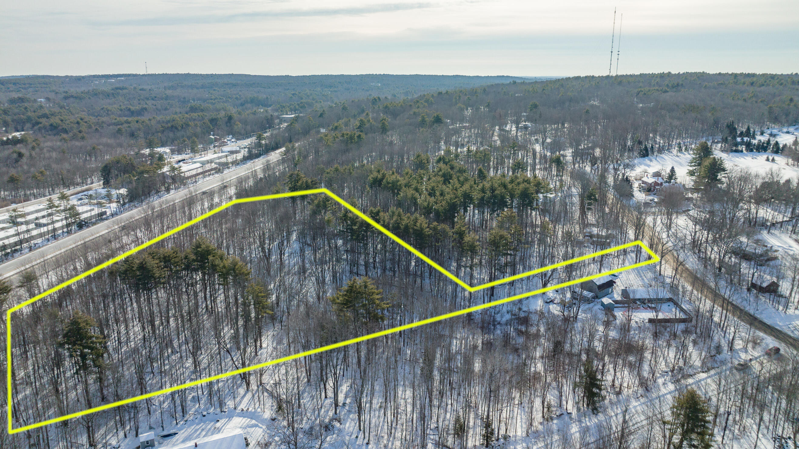 Map58-lot31 Hunts Hill Road Gray, ME 04039 - Photo 2 of 13 Hunts Hill Drone-9 Border Added