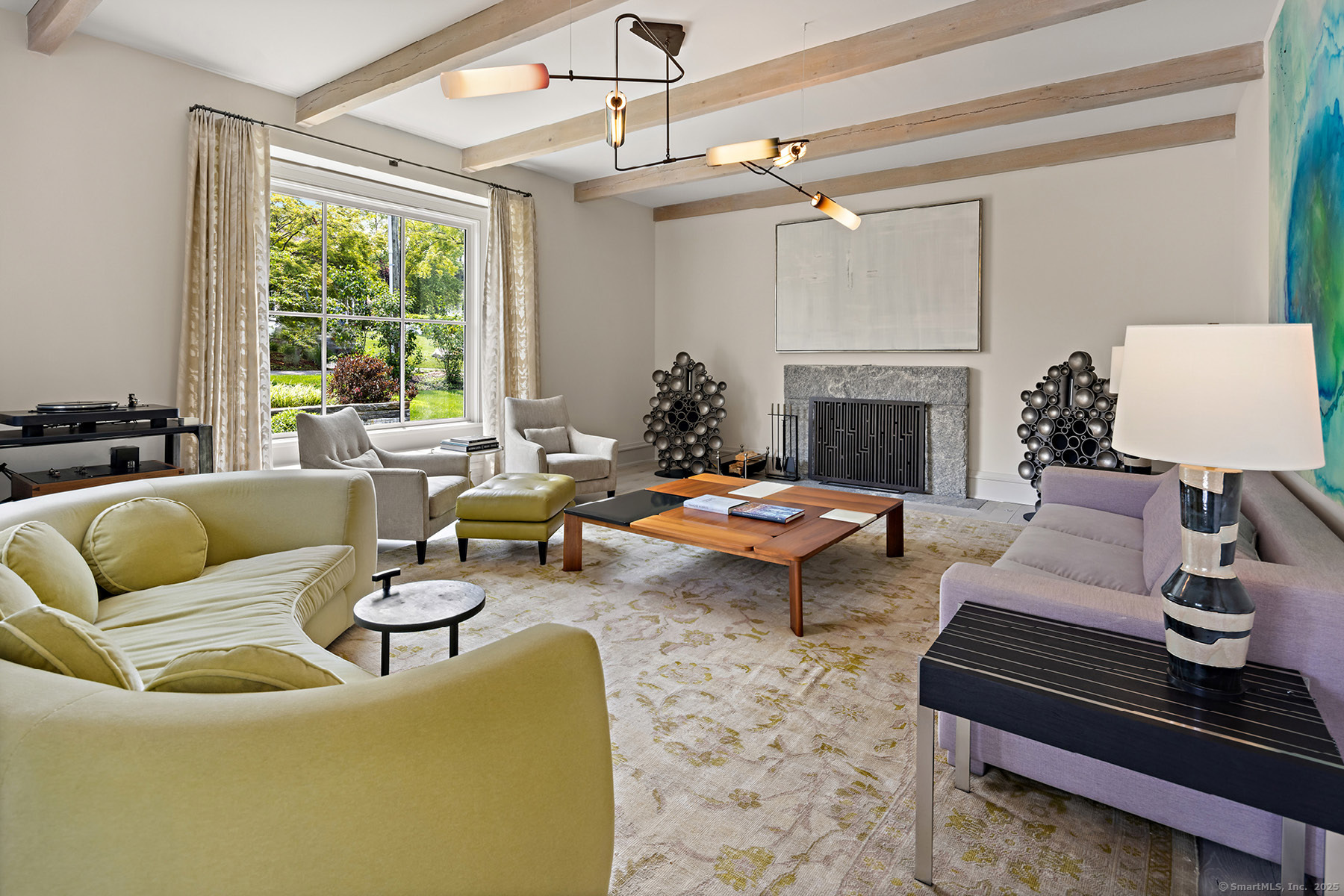 39 Compo Parkway Westport, CT 06880 - Photo 5 of 40 a living room with furniture and a fireplace