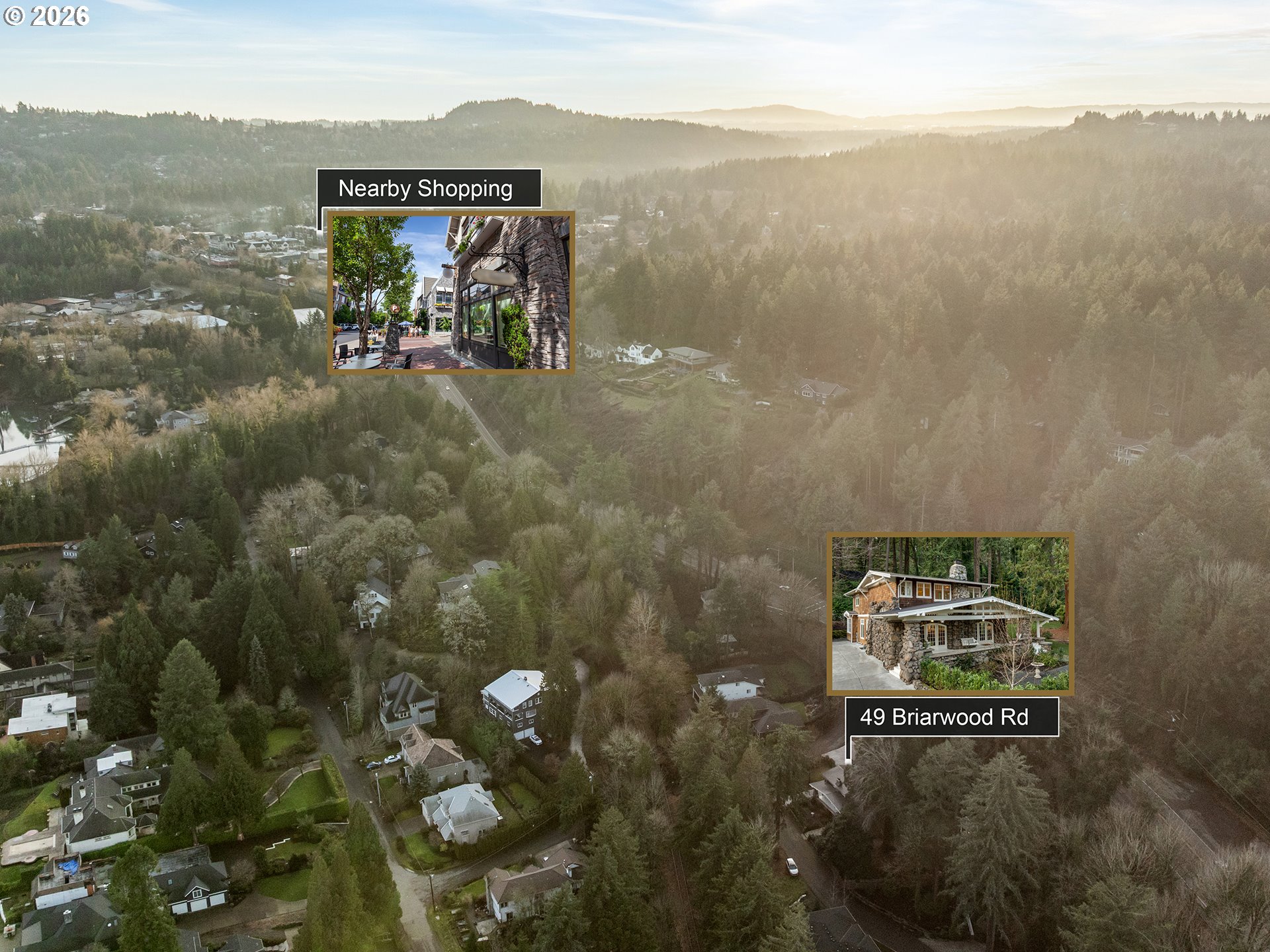 49 Southwest Briarwood Road Lake Oswego, OR 97034 - Photo 43 of 48 Drone View/UAV