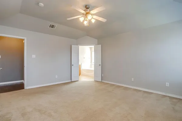 a view of an empty room