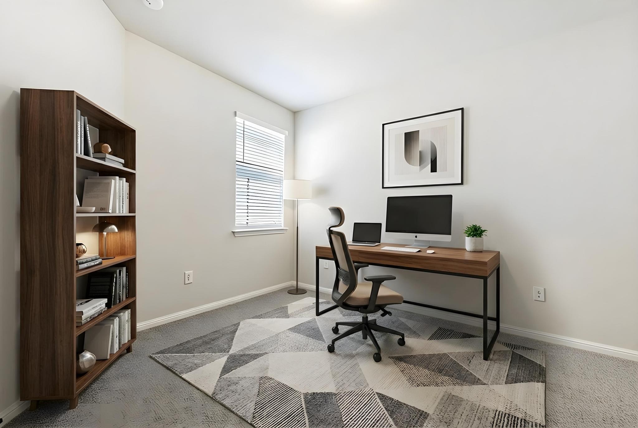 14409 Frankel Loop, Unit 33A Pflugerville, TX 78660 - Photo 20 of 28 a view of a workspace with furniture