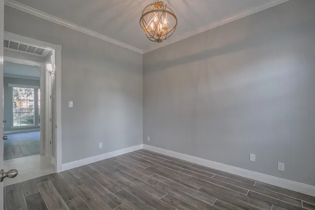 wooden floor in an empty room