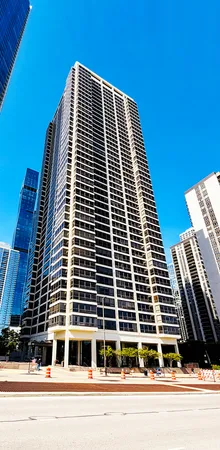 a front view of a building