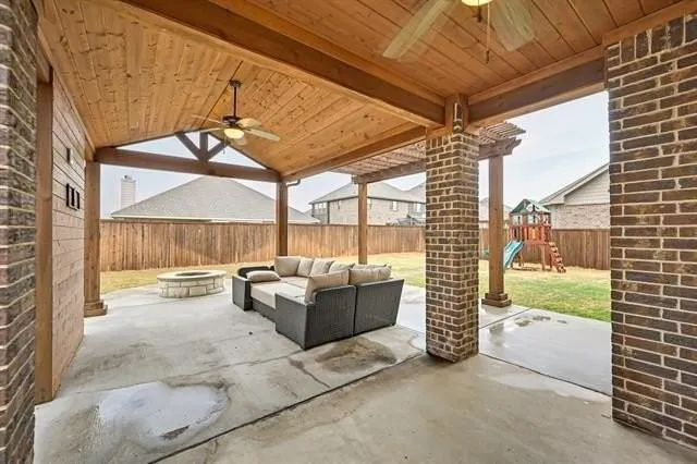 a view of outdoor space and patio