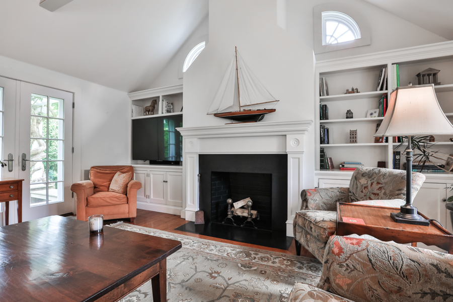 37 West Tisbury Road Edgartown, MA 02539 - Photo 17 of 45 a living room with furniture and a fireplace
