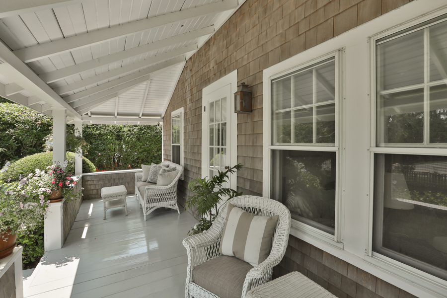 37 West Tisbury Road Edgartown, MA 02539 - Photo 5 of 45 a outdoor living space with furniture and garden view