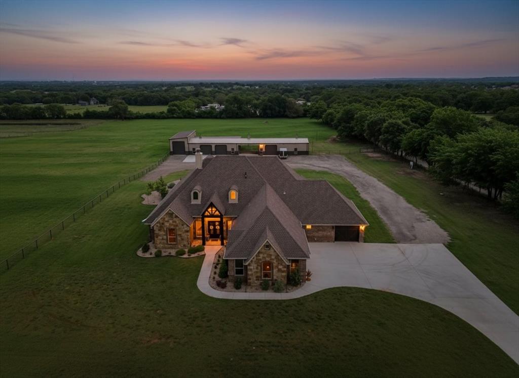 10106 Prather Road Springtown, TX 76082 - Photo 1 of 40 aerial view of a house with a big yard