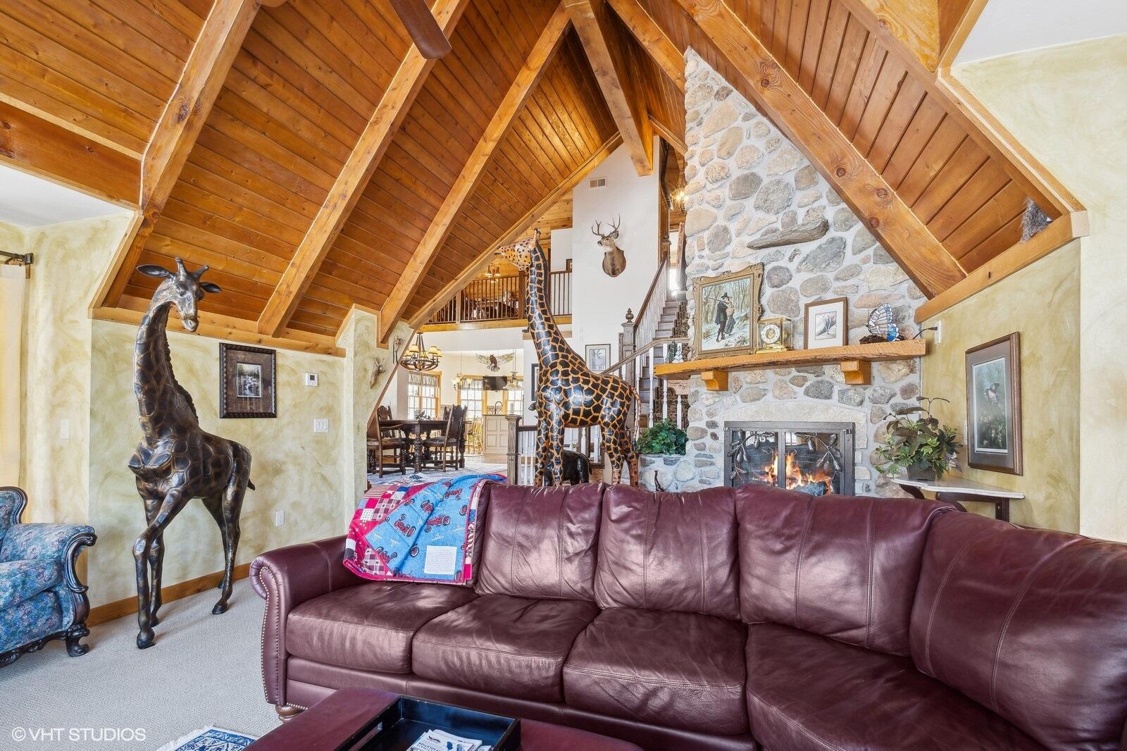 N11502 Nelson Road Athelstane, WI 54177 - Photo 11 of 77 LRoom Fireplace