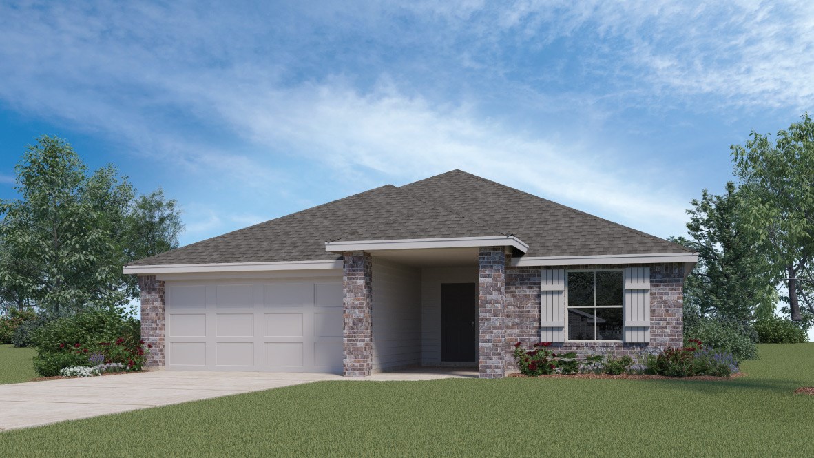 5720 Ronee Leah Drive Austin, TX 78724 - Photo 1 of 1 a front view of a house with a garden and yard