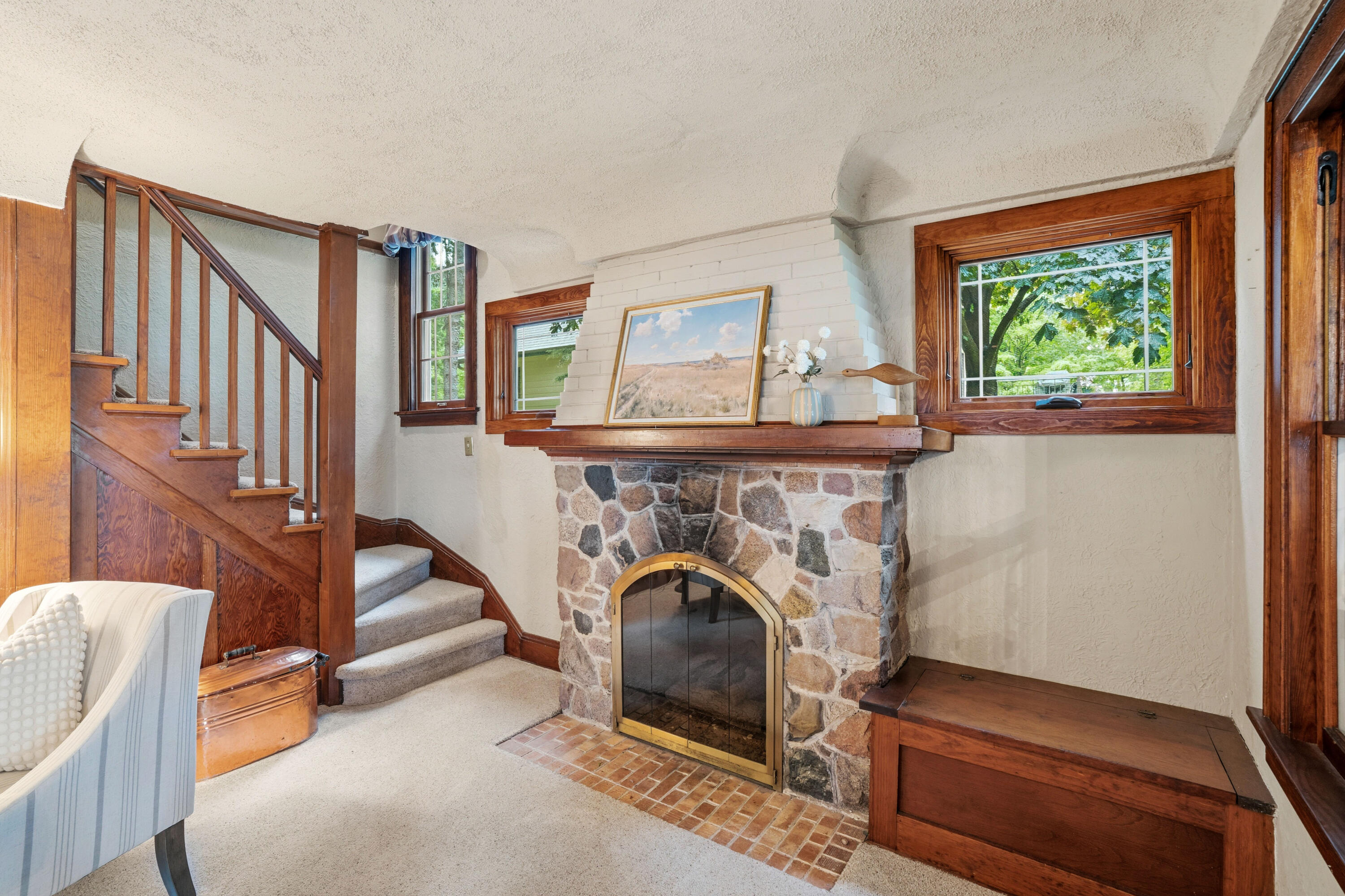 4727 Fontana Beach Road Polk, WI 53086 - Photo 24 of 54 gas fireplace