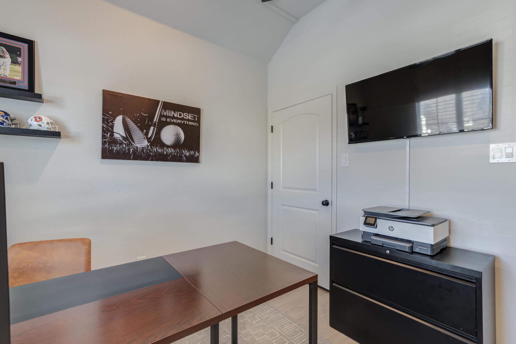 3627 128th Street Lubbock, TX 79423 - Photo 50 of 60 a view of workspace with flat screen tv