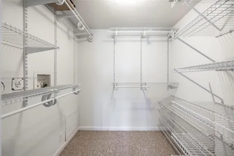 a view of a walk in closet