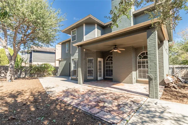a view of a house with a patio