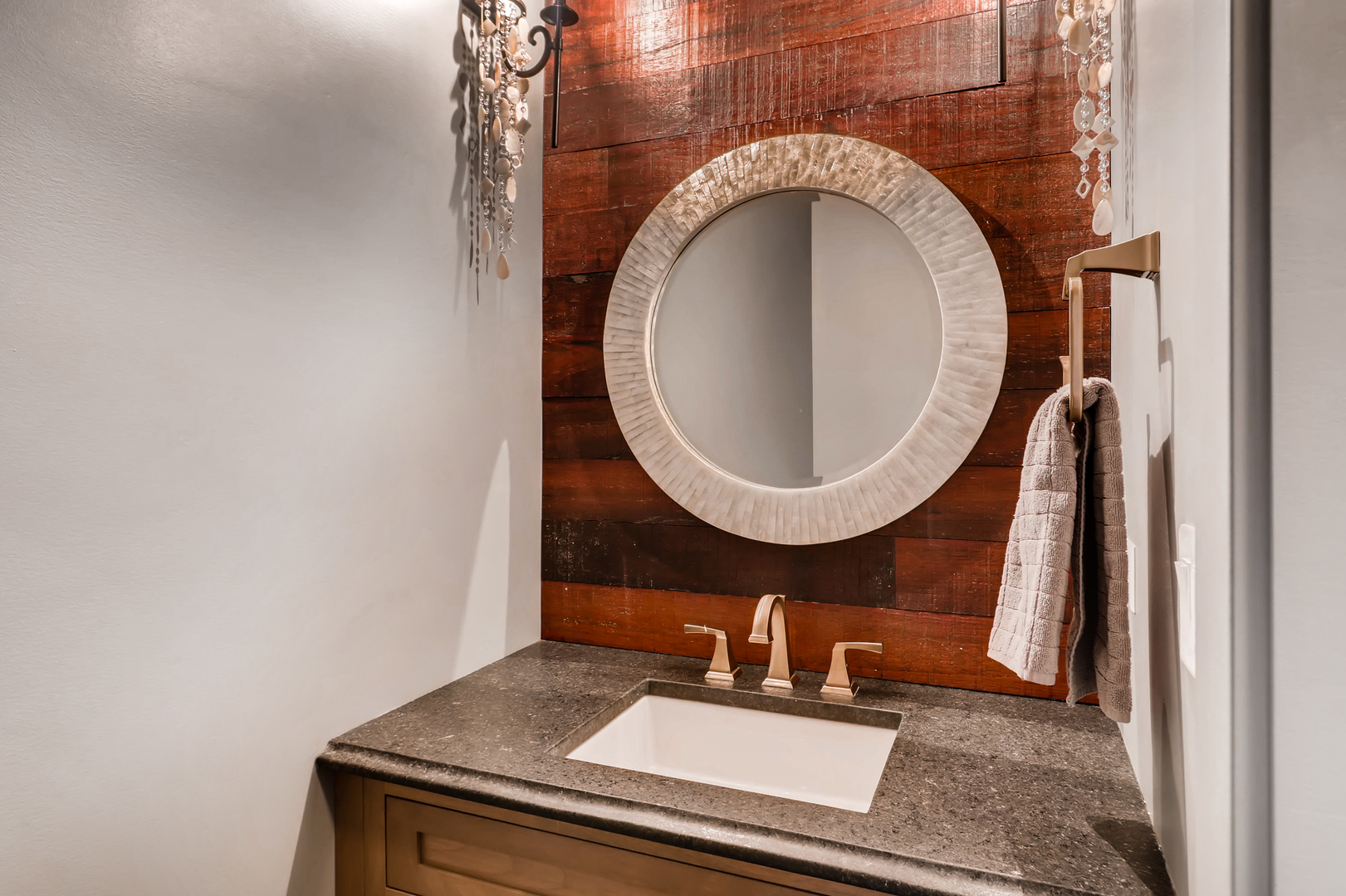 369 Downing Road Riverside, IL 60546 - Photo 18 of 46 a bathroom with a sink and a mirror