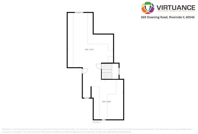 369 Downing Road Riverside, IL 60546 - Photo 46 of 46 a picture of floor plan