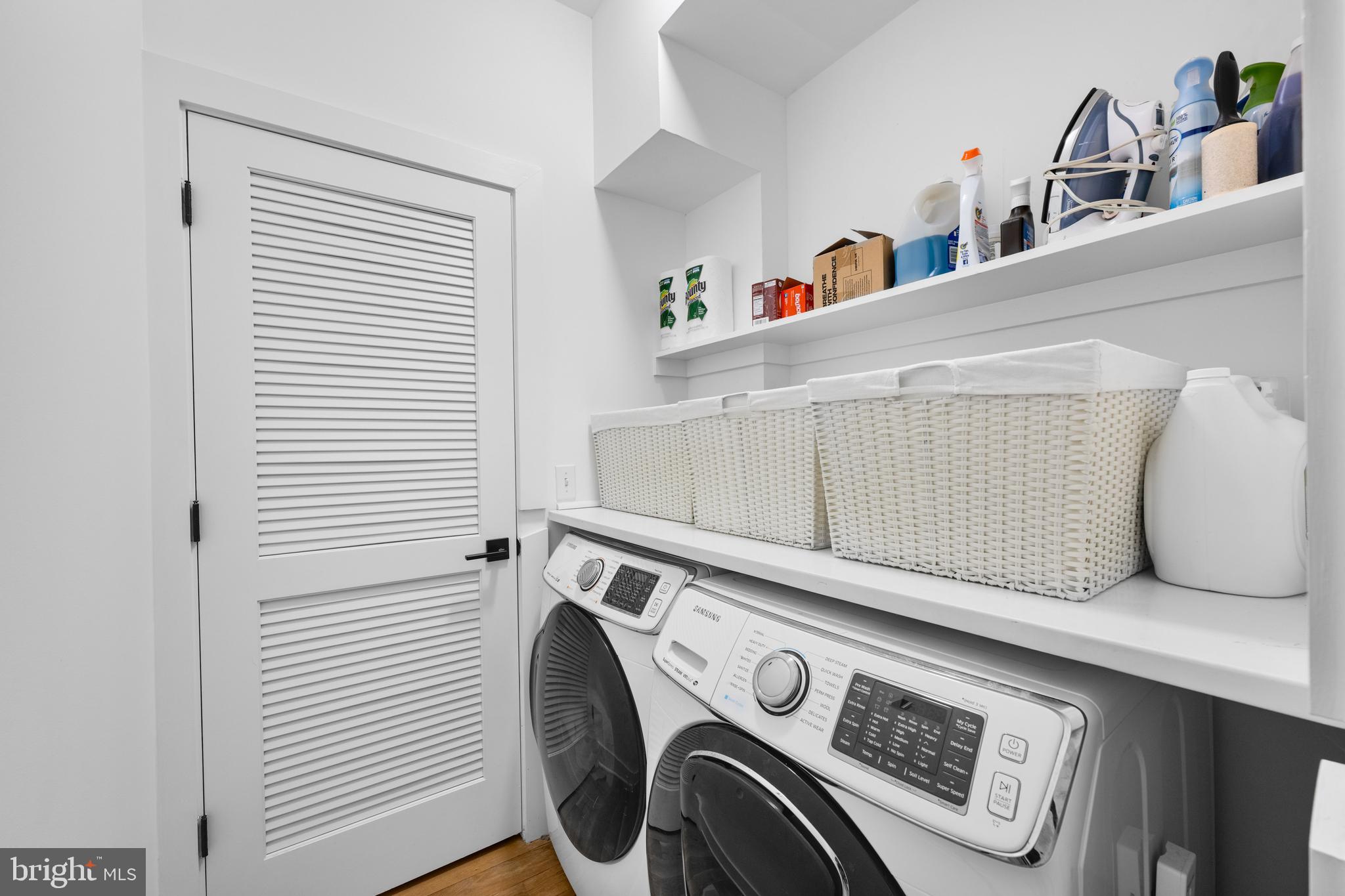 1806 9th Street Northwest, Unit 2 Washington, DC 20001 - Photo 15 of 40 a utility room with dryer and washer