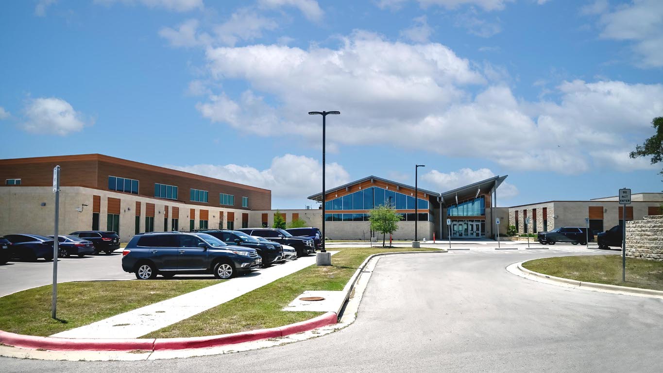 290 Leaning Rock Ridge Austin, TX 78737 - Photo 5 of 14 a swimming pool view with a seating space