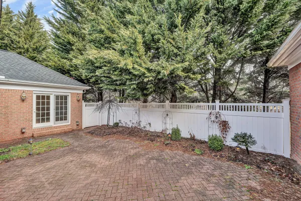 a backyard of a house
