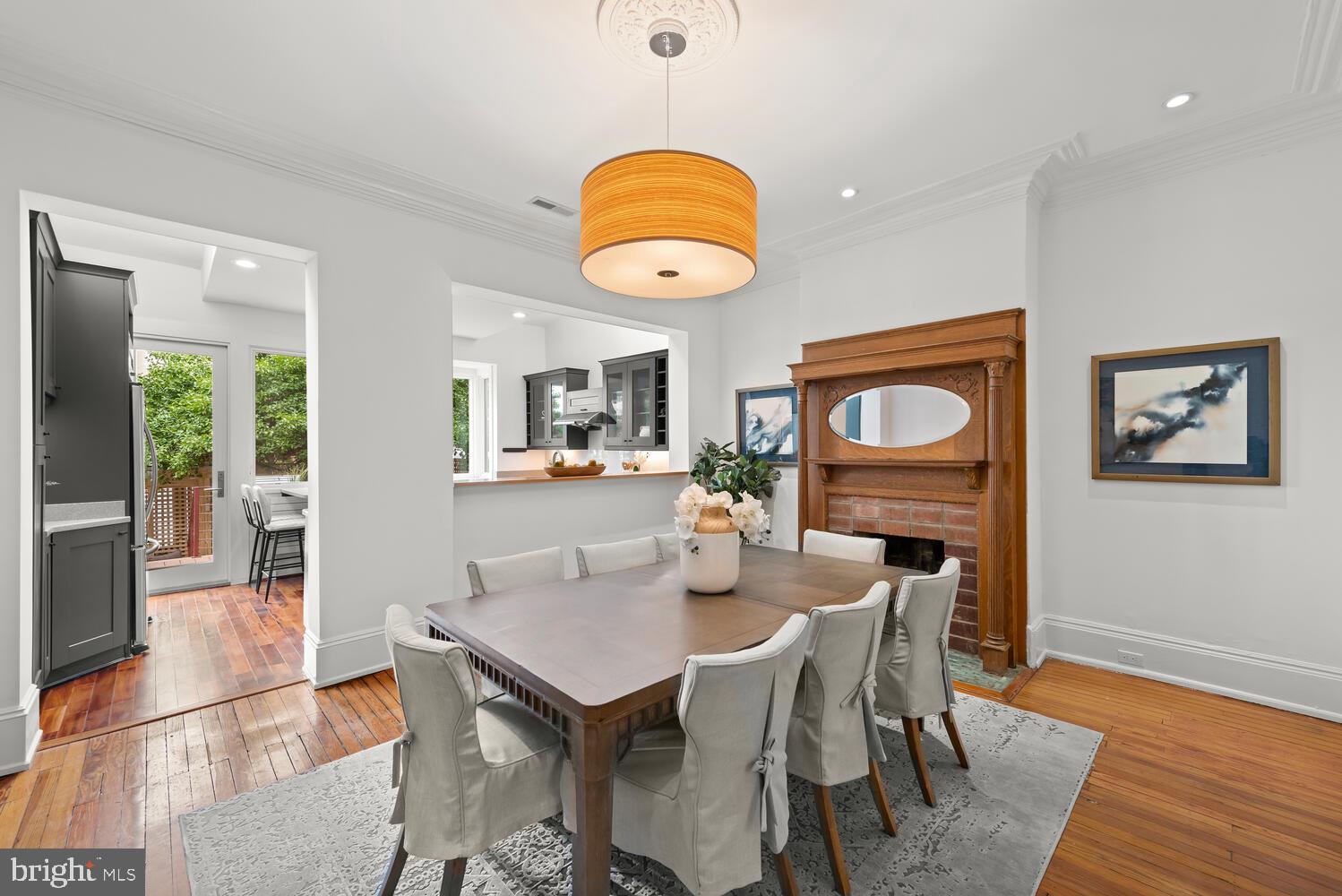 1607 S Street Northwest Washington, DC 20009 - Photo 17 of 75 Open to the kitchen! Great for entertaining