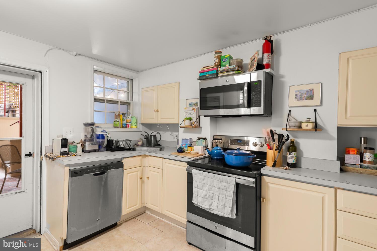 1607 S Street Northwest Washington, DC 20009 - Photo 64 of 75 Kitchen with window to private back patio