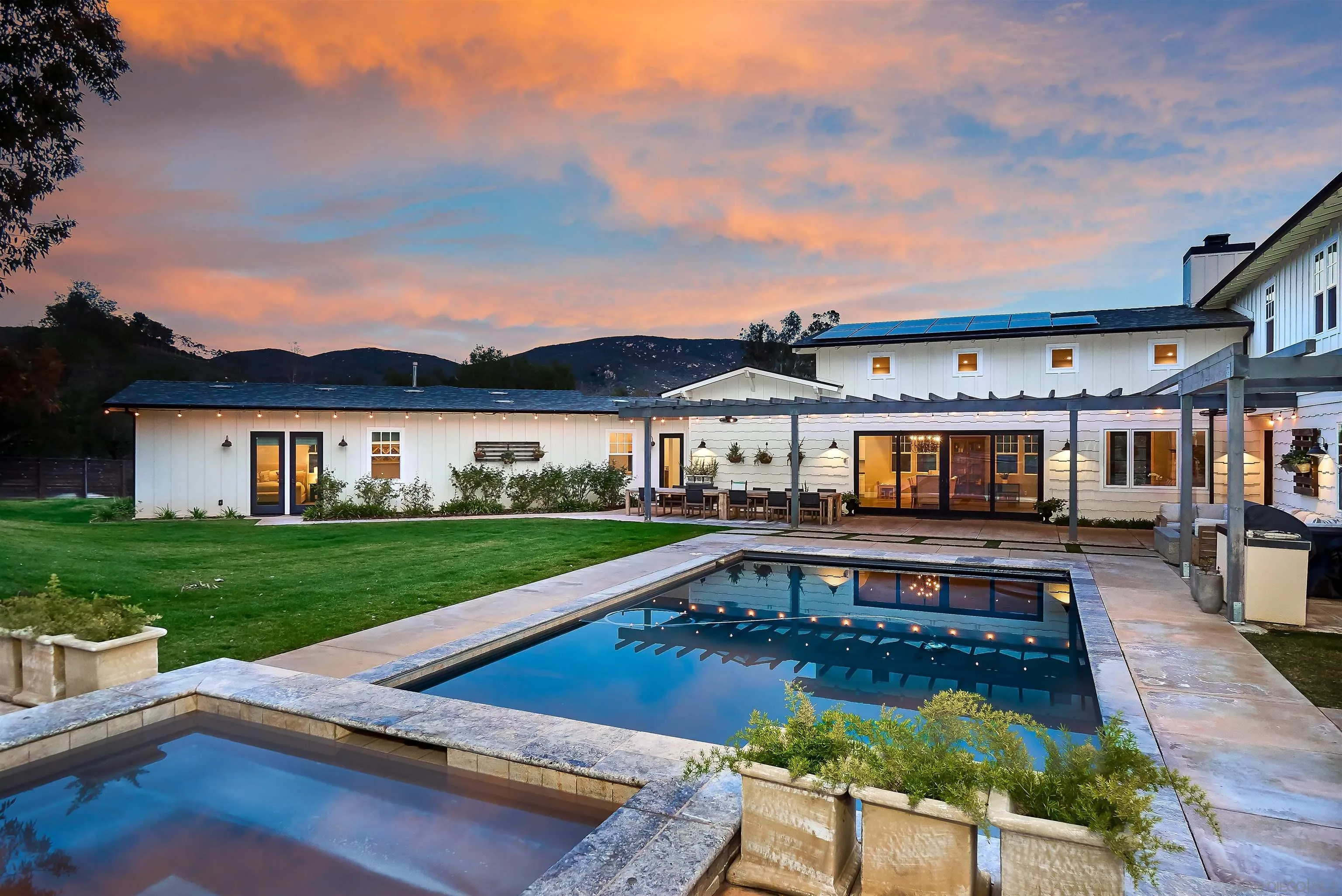 20104 Questhaven Road Elfin Forest, CA 92029 - Photo 2 of 33 front view of a house with swimming pool yard and a patio
