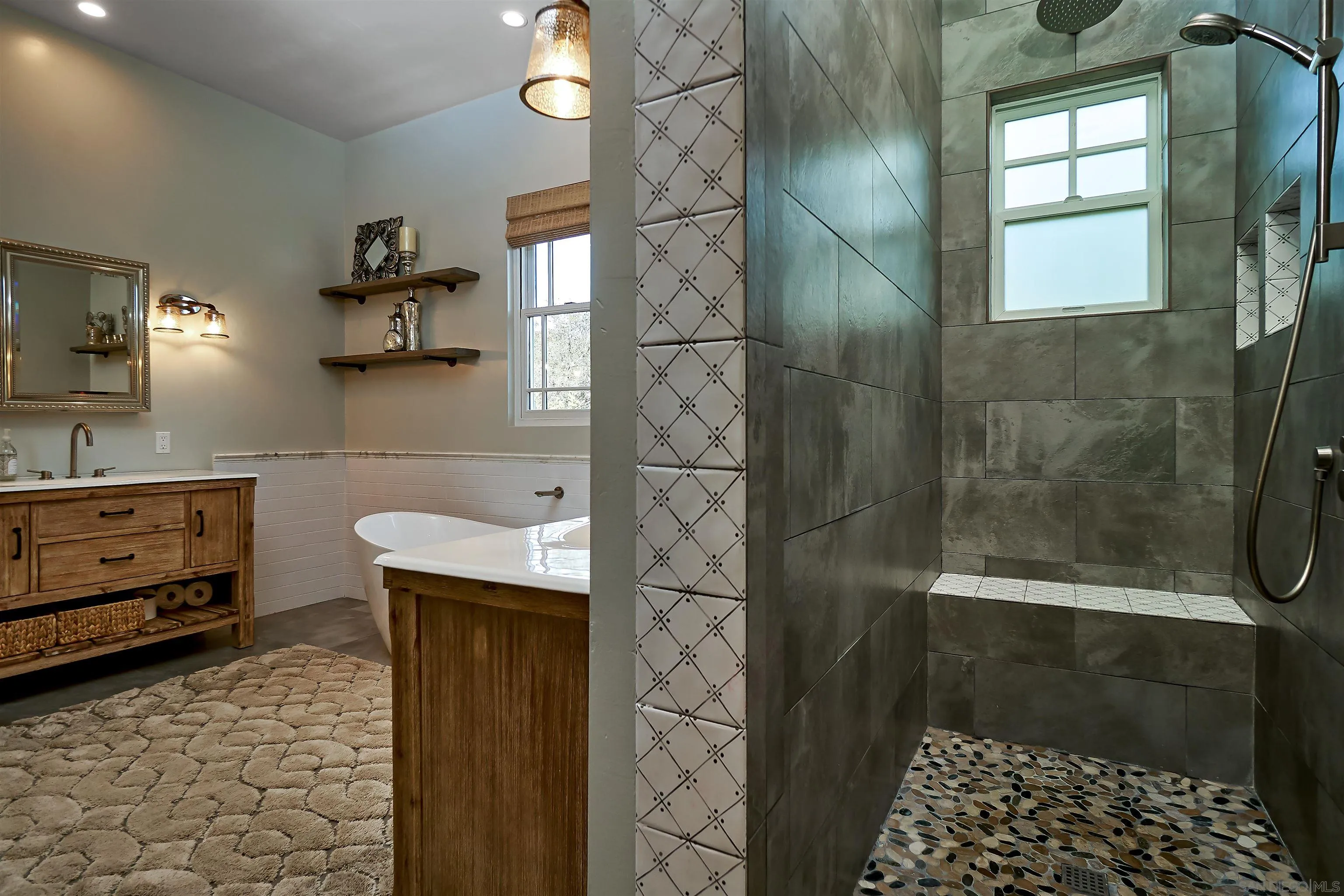 20104 Questhaven Road Elfin Forest, CA 92029 - Photo 22 of 33 a bathroom with a shower