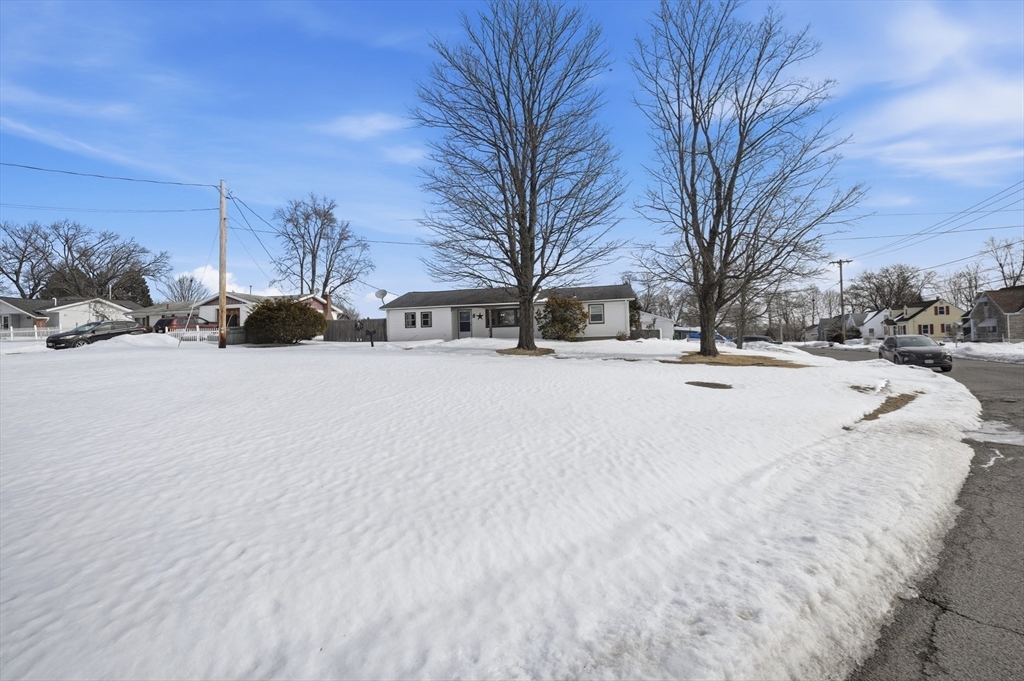 325 Granby Road Chicopee, MA 01013 - Photo 4 of 36 a view of snow on the side of road
