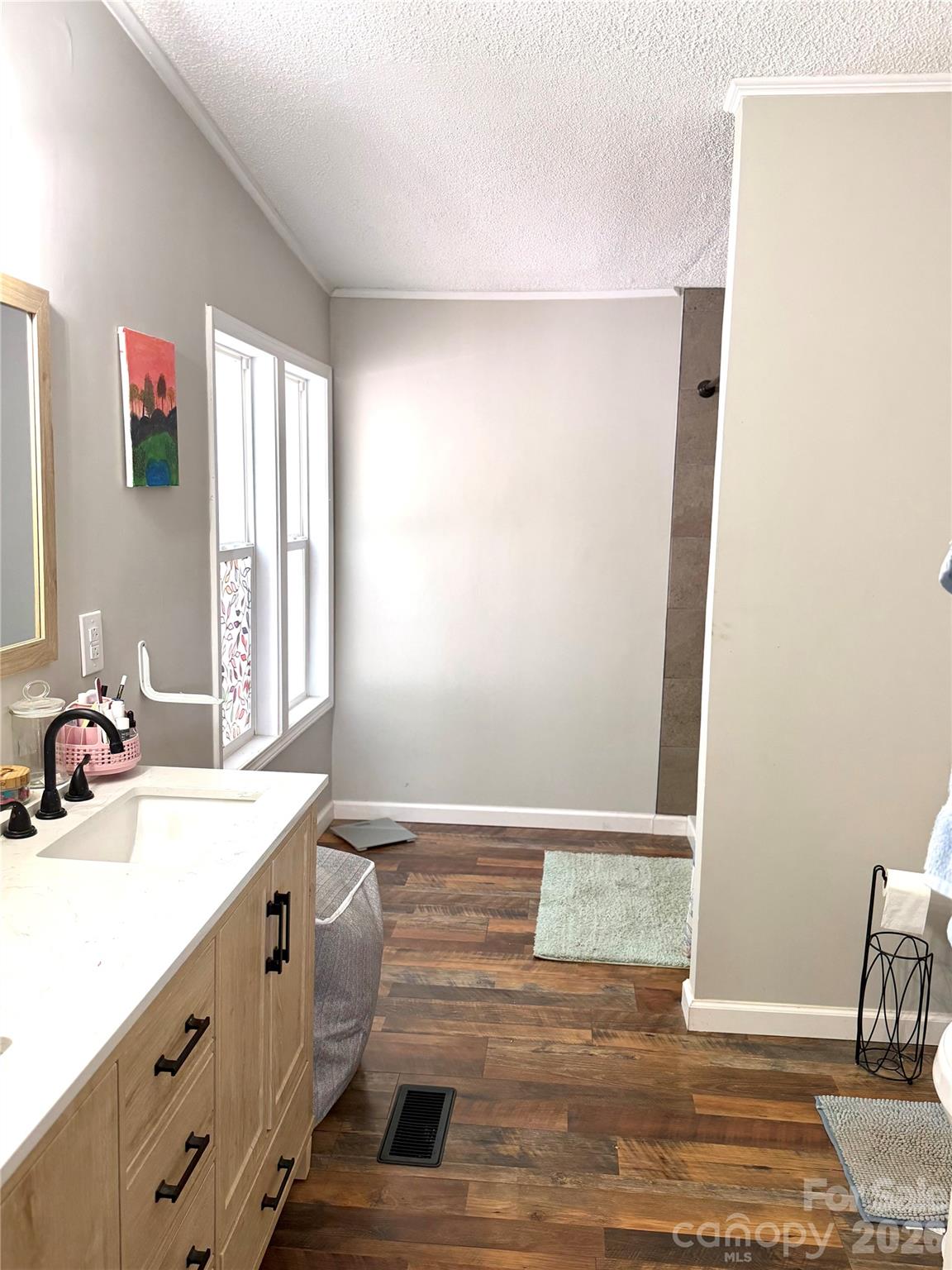 929 Brookhaven Road Statesville, NC 28625 - Photo 17 of 36 a bathroom with a sink a mirror and a bathtub