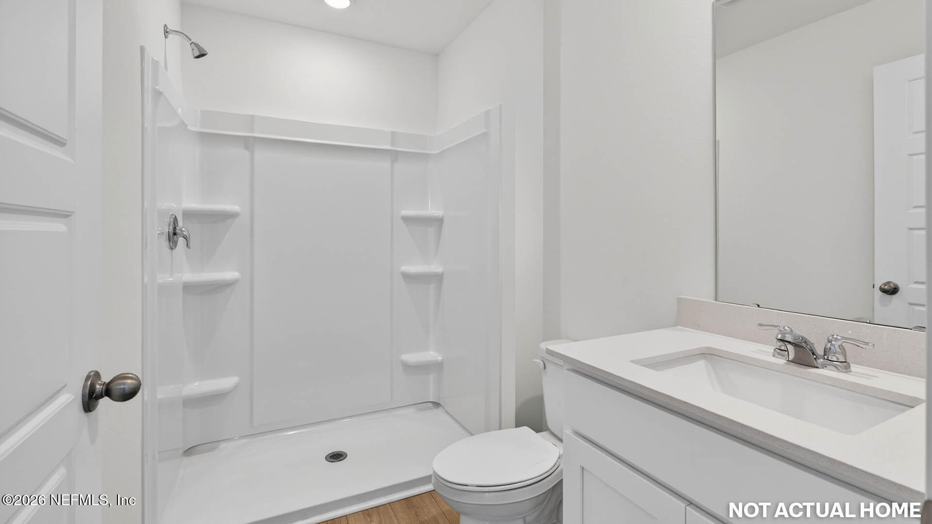 12095 Yew Tree Road Jacksonville, FL 32218 - Photo 25 of 61 a bathroom with a granite countertop sink a toilet and shower