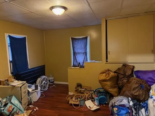 a room with storage and utility