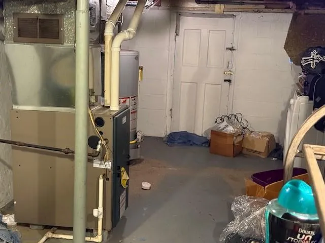 a view of water heater room