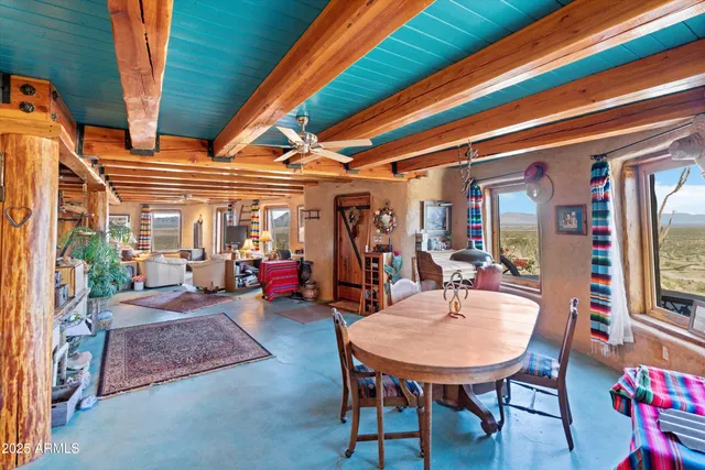 a outdoor living space with furniture and a potted plant