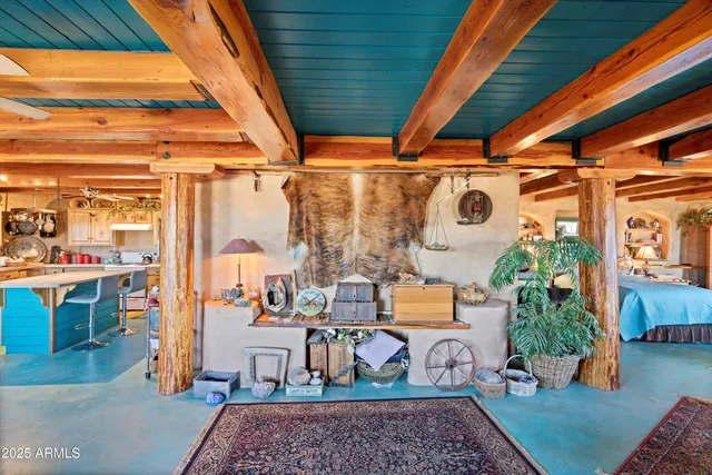 a view of a lake with a mountain in the background