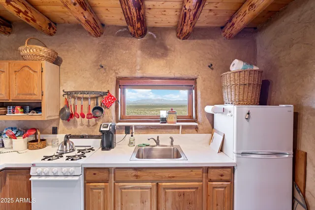 a view of a lake with mountains in the background