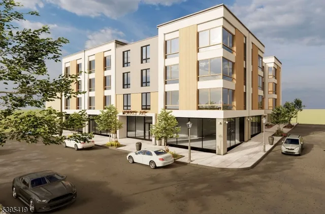 a car parked in front of a building