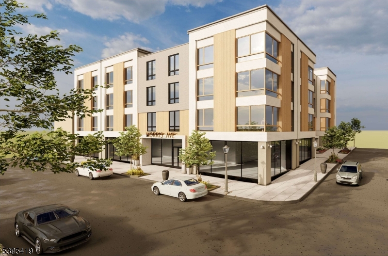 a car parked in front of a building