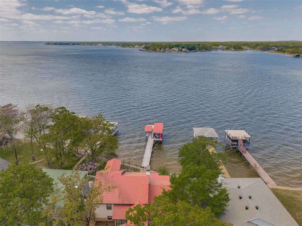 6207 Point Lavista Malakoff, TX 75148 - Photo 2 of 40 a aerial view of a house with a lake view