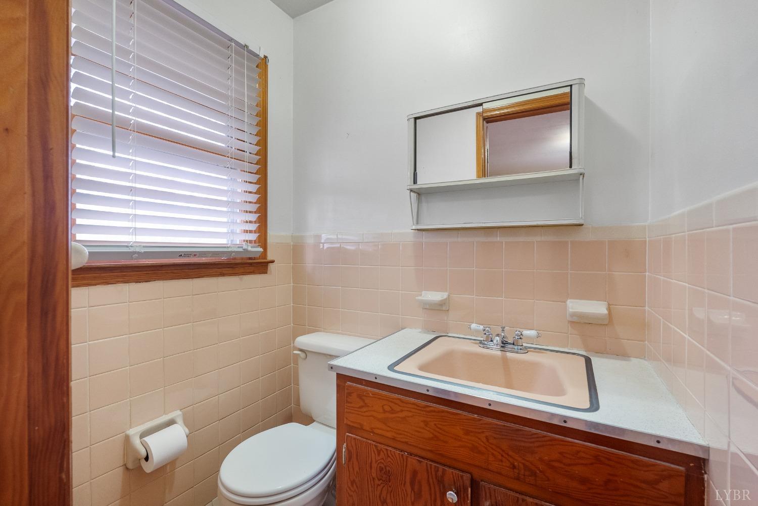 528 Jasper Wood Road Hurt, VA 24563 - Photo 28 of 44 a bathroom with a sink toilet and mirror