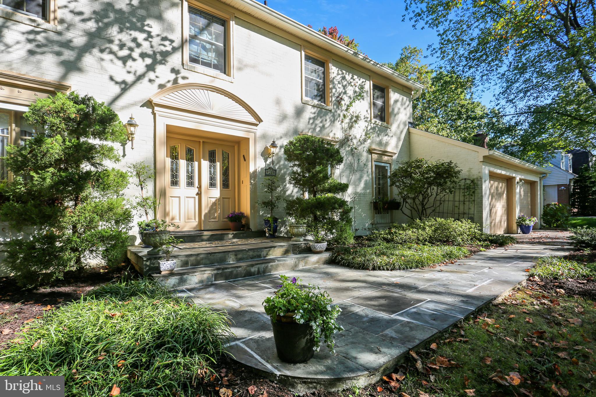 Flagstone walkway to front door